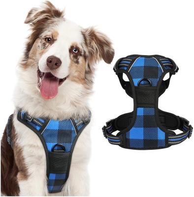 China Soft Doged Padded Fondopet Arm No Pull Doged Chest Adjustable Walking Harness for sale