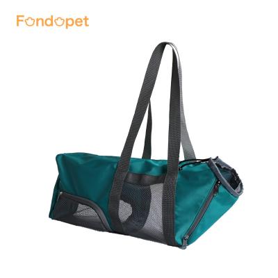 China Fondopet Breathable Custom Made Portable Travel Cat Bag Soft Sided Carrier With Breathable Mesh for sale