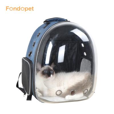 China Fondopet breathable Mochila Transparente Transportadora Espacial Para Transportar Pasear Mascotas Gato for sale