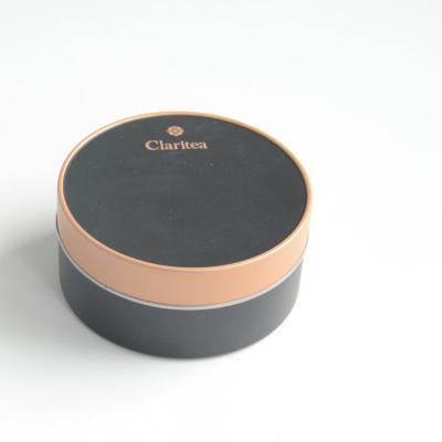 China claritea brand recyclable round metal tin box for gift packing customer provide design for sale