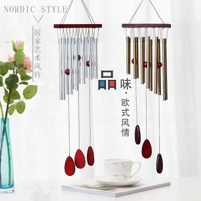 China New Design Minimalist Mixia Cicada Sound 12 Metal Wind Chimes Ornaments Garden Metal Wind Chimes Decoration for sale