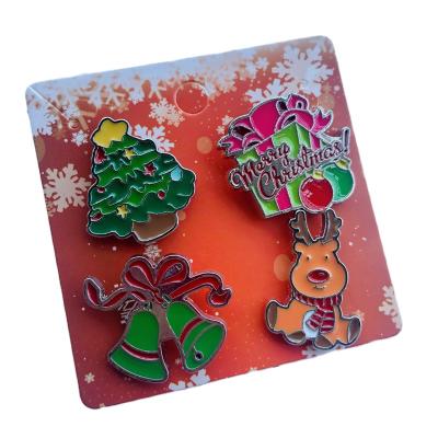 China Export to Europe and America Christmas Hot-sale Custom Set Badge with Card Paper Packing for sale