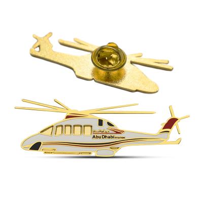 China Export to Europe and America Sample Custom Aircraft Pin 3D Aircraft Badge RC Aircraft Model Badge for sale