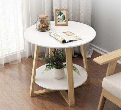 China Nordic modern simple solid wood small end table coffee table living room furniture side table for sale