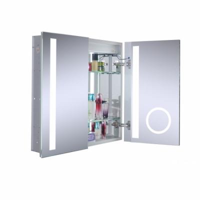 China Outdoor Wall Mounted Modern Luxury Medicine Cabinet LED Lighted Mirror Smart Cabinet Custom Durable Modern Bathroom Aluminum for sale