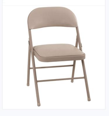 China Wholesale Metal Foldable Black Padded Folding Chairs for sale