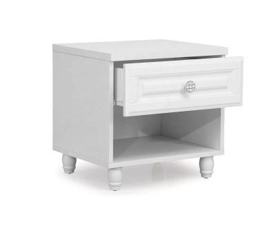 China Mini Drawer Bedside Table Bright Modern Modern Bedroom Furniture Bedside Table for sale