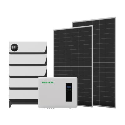 China 3kw 4kw 5kw On-Grid Solar Panel Sydtem Home Price Full House Solar Power System for sale