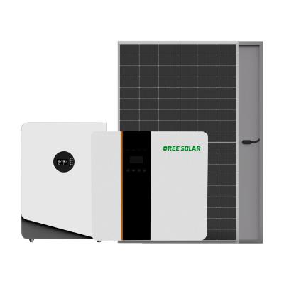 China Home hybrid solar power system 10kw 15kw 3 phase solar power storage systems 20kwh 30kwh lithium battery solution for sale