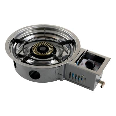 China Hotel Durable Single Burner Stainless Steel Hot Pot Stove LN-LJ218 for sale