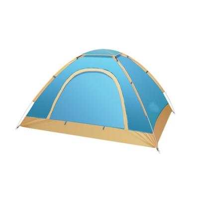 China Water Make Camping 1-2 Person Tent Double Layer Summer Automatic Mongolian Hexagonal Yurt Tourist Tent For Outdoor Travel Resistant for sale