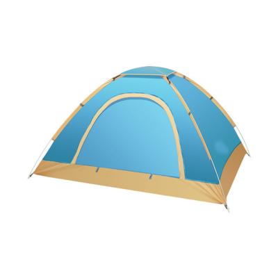 China Outdoor Automatic Spray Open Tent Water Proof Gear Hand Tent Sunscreen Fabric Double Well - Storage Portable Camping Ventilated Lazy Tent Blue for sale