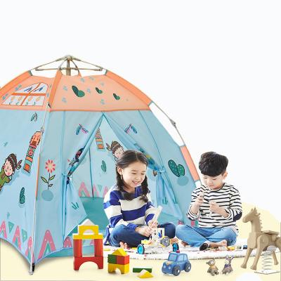 China Soft Toy Hot Sale Automatic Instant 190T Polyester Kids Play Tent For Indoor Or Outdoor Use for sale