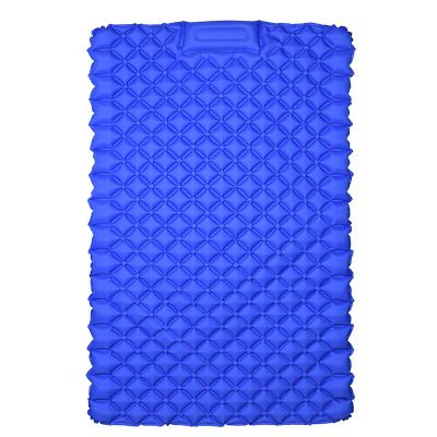 China Portable Double Sleep Pad HUMYUH 7Cm Thickness Double Tpu Air Bed Sleep Protector Inflatable Classic Camping Mattress for sale