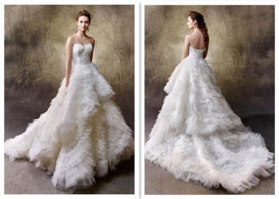 China Newest Style Hot Selling White Ball Gown Wedding Dresses For Ladies for sale