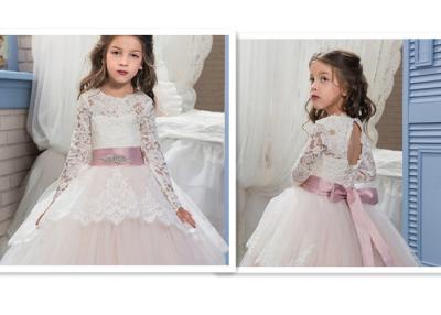 China 2-12 Years Ball Gown Sparkly Flower Girl Dresses With CZ Diamond Decoration for sale