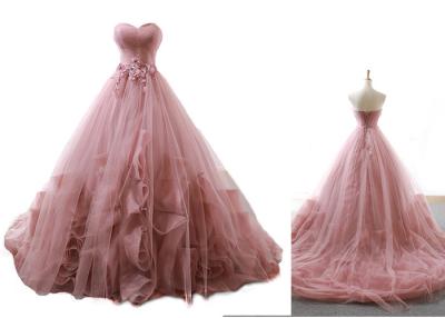 China Heavy Ruffles Light Pink Homecoming Dresses With Bright Sparkle Pleats for sale