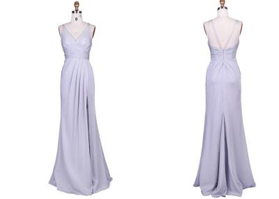 China Draped Taffeta Womens Bridesmaid Dresses Exquisite Bright Sparkle Design for sale