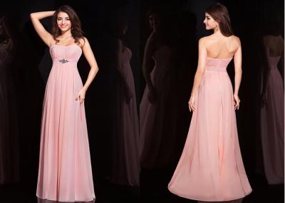 China Elengantly Bead Long Chiffon Bridesmaid Dresses With Enhanced Style Version for sale