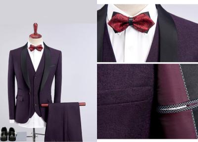 China Casual Three Piece Gents Wedding Suits For Bridegroom Or Groom Business for sale