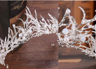 中国 ハンドメイドの顧客用王冠およびティアラ/結婚のピンクのラインストーンのティアラ 販売のため