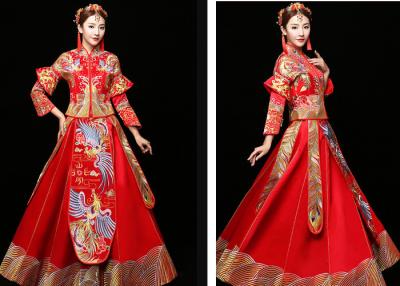 China 2018 new autumn and winter Chinese ancient wedding dress for sale