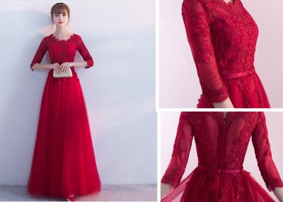 China Fashionable Red Color Bridal Wear Mermaid Tail Wedding Dress Gowns Full Handmade for sale