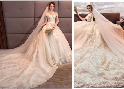 China White Ivory Wedding Dresses Bridal Ball Gowns Off Shoulder Elegant Princess 2019 for sale