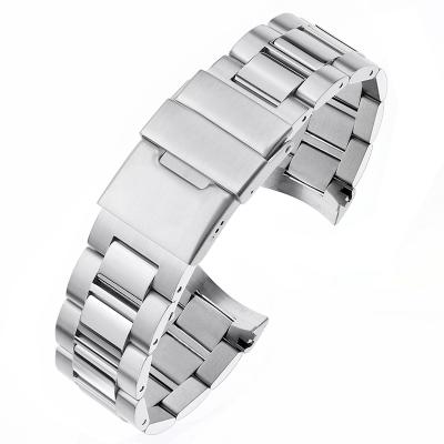 China Luxury Brand 316L Stainless Steel Watch Band Strap For Longin-es HydroConquest Strap Watchband 21mm Solid Steel Watch Bands for sale