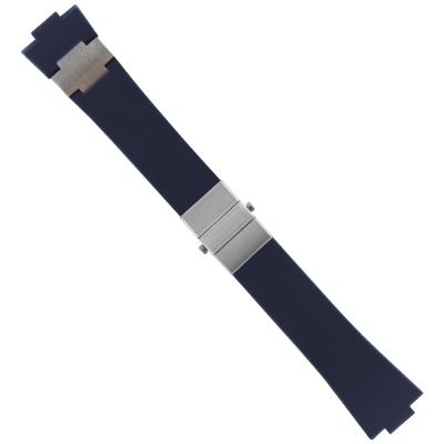 China Luxury Wholesale Rubber Watch Band For Ulysses Nar-Din Nautical Series Silicone Watchband Sport 25mm Watchband Waterproof Watch Strap for sale