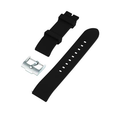 China 20mm 22mm 24mm Fluorine Rubber Watchbands Watch Band Quick Release Silicone Rubber Waterproof Rubber Watch Band With Buckle Wholesales for sale