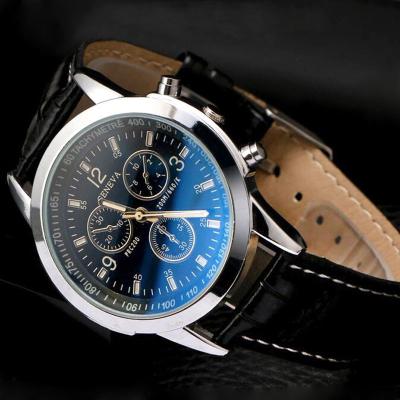 China Cheap Hot Sale Geneva Leather Strap Quartz Watch Non-Specific Unisex Wrist Watch for sale