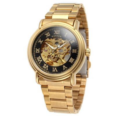 China OEM Best Designer Winner Power Reserve Automatic Watch Mens Skeleton Stainless Steel Skeleton Automatic Watch Saat for sale