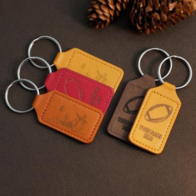 China Customized Anti-allergic Letter Word PU Leather Key Chain Jewelry Pendant Gift Factory DIY Wholesale Customization for sale