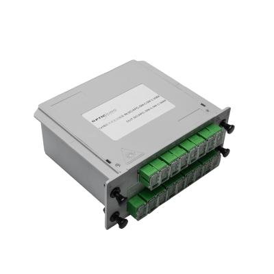 China Divisor óptico 1x4 1x8 1x16 1x32 1x64 del PLC de la fibra 1260-1650nm FTTH en venta