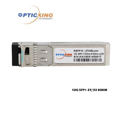 Chine Module optique 80km de Tx1490nm/Rx1550nm Tx1550nm/Rx1490nm 10G Bidi SFP+ à vendre