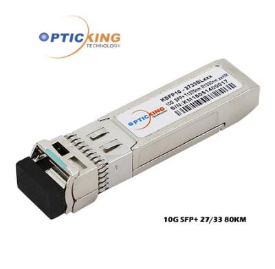 Chine Module d'émetteur-récepteur de Tx1490nm Rx1550nm 10G Bidi 80km SFP+ à vendre