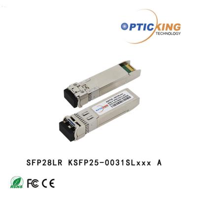 China transceptor de 10km 1310nm 25G SFP28 LR 25Gbps SFP para a rede wireless 5G à venda