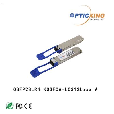 China 100g Base Lr4 1310nm 100G QSFP28 LR4 4 Channels Transmitter for sale