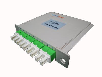 중국 Plug Box LC APC Fiber Optic Splitter 1x4 For PON Network And FTTH 판매용