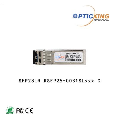 China Único transceptor ótico frente e verso do modo 25G SFP28 LR 1310nm 10KM SFP LC à venda