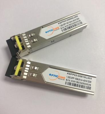 China Transceptor DWDM 1536.61nm da fibra do único modo de SFP 1.25G 2.5G à venda