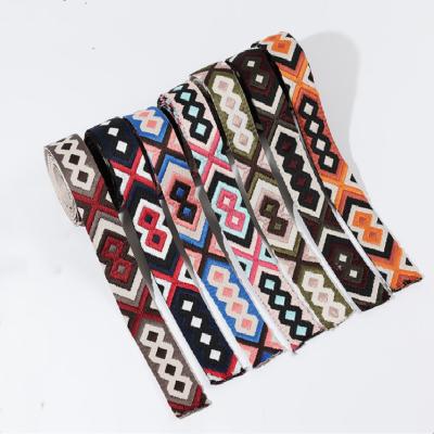 China Ethnic Color DIY Webbing Rthick Wind Bag Strap Decoration Ethnic Accessories Cross - Body Messenger Bag Belt for sale