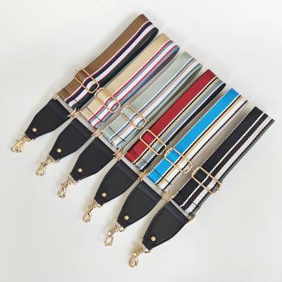 China User-Friendly Color One Wide Diagonal Striped Belt Bag 5cm Shoulder Widened Bag Adjustable Female Shoulder Strap for sale