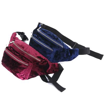 China Lady Fashion Women Fanny Pack Sports Bag For Silver Travel Phone Bag for sale