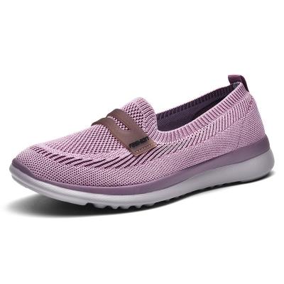 China CUSHIONING CUSHIONING OEM custom branded logo fashion trendy knit style superior wholesale walking shoes for women for sale