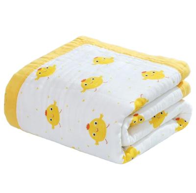 China PORTABLE Customized Adult Size Cotton Muslin Bedding Sleep Cover Blanket for sale