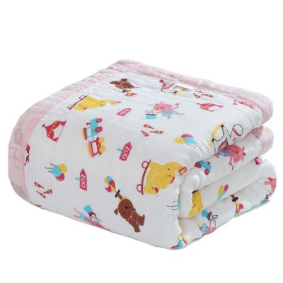 China PORTABLE Customized Size 100 Thick Cotton Muslin Printing and Blanket Blanket for sale