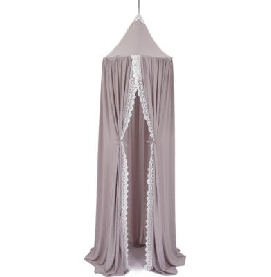 China PLHAN Good Quality Chiffon Kids Bed Canopy Folded Hanging Mosquito Net With Lace Canopy Screennetting Curtain Easy To Sleep for sale