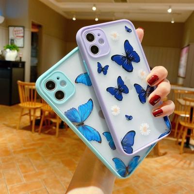 China Candy Shockproof Frame Anti-drop Matte Acrylic Cell Phone Case Cover For Xiaomi MI 11 Ultra Shockproof Butterfly Phone Case for sale